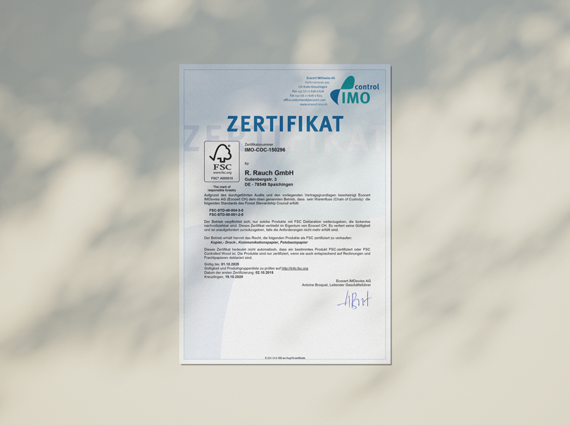 VERANTWORTUNGSVOLLE WALDWIRTSCHAFT